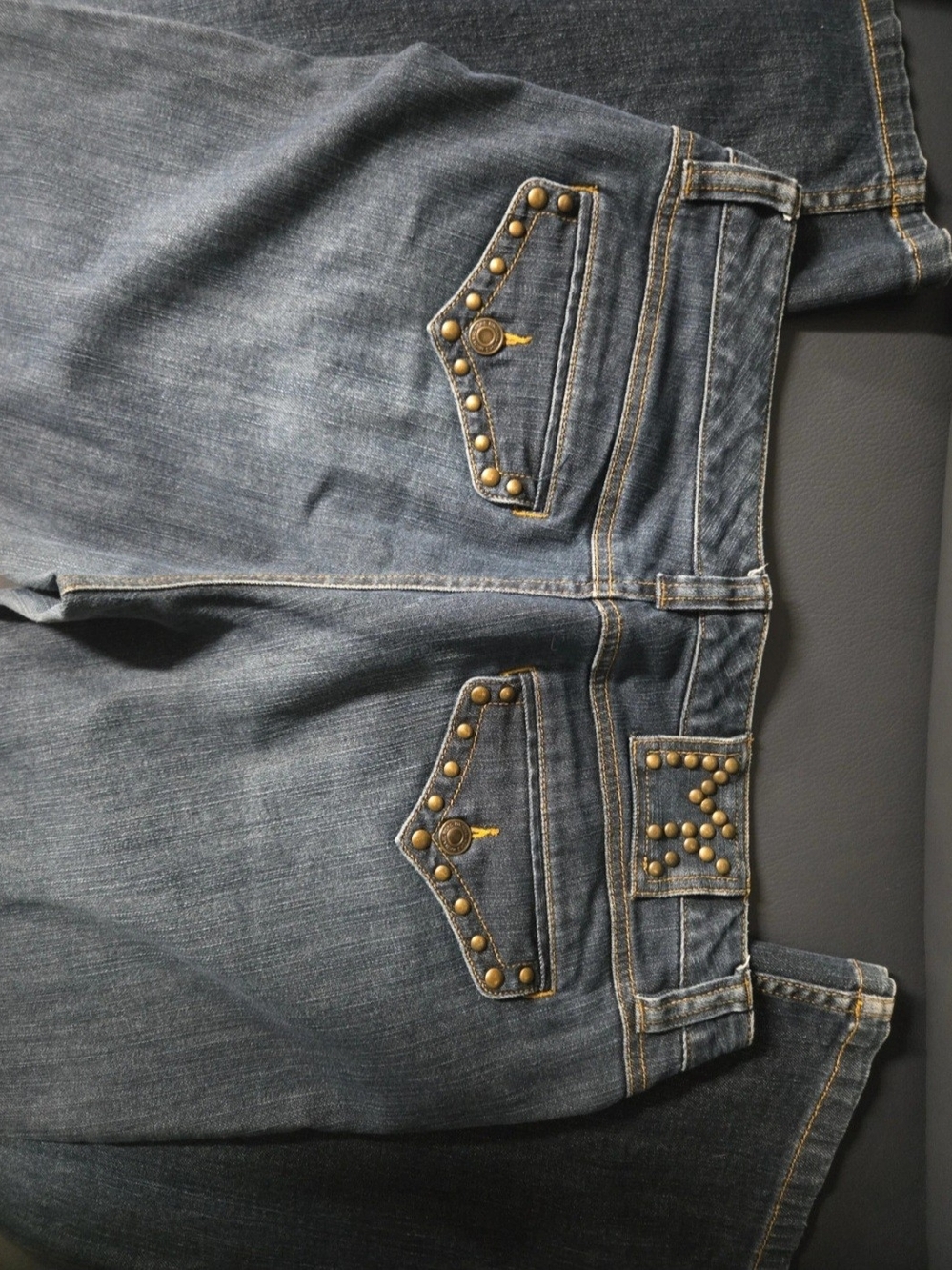 Micheal Kors Stud-Trim Dark Blue Women’s Jeans